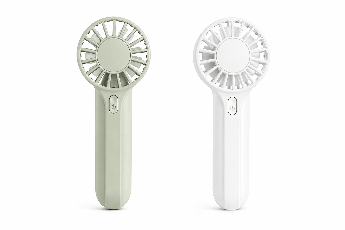 Handheld Lash Fan - Mint Green Rechargeable Mini - Enhanced Estetic
