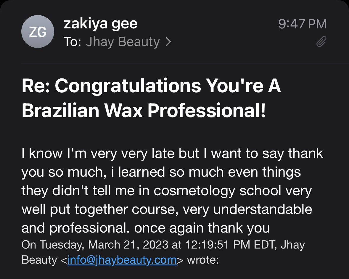 Online Master Brazilian Wax Course